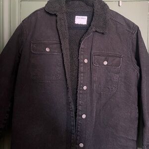 Old Navy Men's Dark Gray Sherpa Jacket